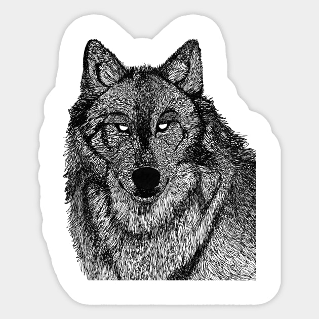 Wolf Sticker by chiarazoppei8